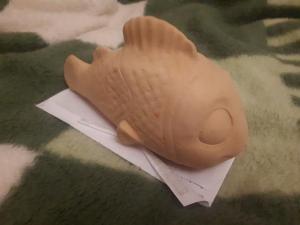Глиняная копилка-рыбка (рыбка-клоун из "в поисках Немо")