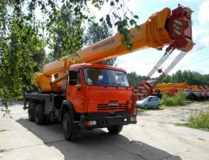 Аренда автокрана 25 тонн стрела 21 метр (Ивановец КС-45717)