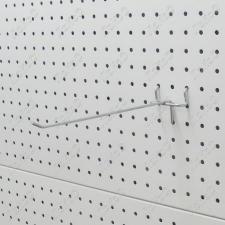 Крючок для перфорированной панели одинарный L=250мм d=4мм, шаг 50мм, цинк EKMS 593