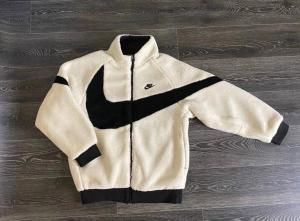Флисовая куртка Nike барашек. Двухстороняя мужская