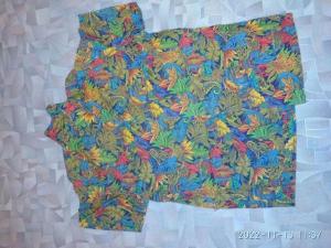 Продам мужские яркие цветные рубашки рукав короткий 48/168 Италия