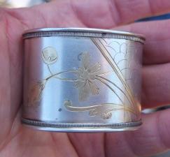 Серебряное кольцо для салфеток, серебро 84 проба, царская Россия