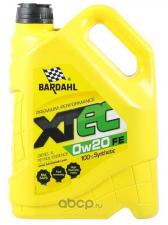 Моторное масло 0W20 Bardahl XTEC FE C5 VW синтетическое (5л.)