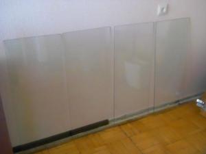 Полки стеклянные 35х84 для мебели толстенные (4шт)
