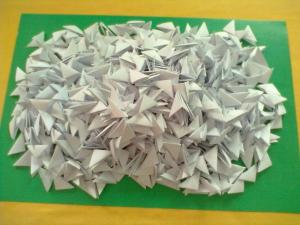 Оригами модули 1500 шт., белые, размер 1 / 16 новые origami modules