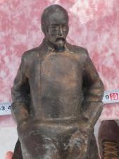 Силуминовая статуэтка Дзержинский сидящий в кресле, силумин, СССР