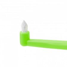 Монопучковая щетка Revyline interspace для чистки зубов и брекетов, зеленая
