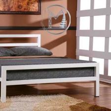 Металлическая кровать белого цвета в стиле Лофт