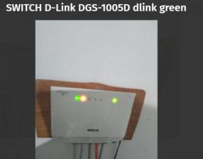 SWITCH D-Link DGS-1005D dlink green