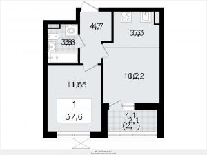 Продается просторная 2-комнатная квартира с европланировкой в новом ЖК