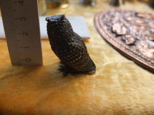 Бронзовая статуэтка Мудрая птица сова, миниатюра