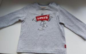 Свитшот детский Levi's , цвет серый , размер 6м.