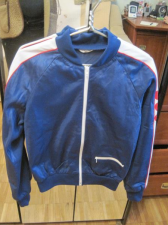 { 1972 - 1976 } Спортивная фирменная куртка в сине-белых тонах Finn Flare *