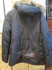 Куртка мужская тёплая с капюшоном опушка из меха на капюшоне На рост 165 - 178 см Длина куртки 82 см Ширина 55 см*
