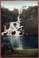 Антикварная открытка "Берлин. Водопад в парке Виктория". Германия