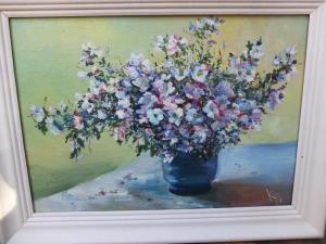 Картина Весенний букет цветов, холст, масло, НХ