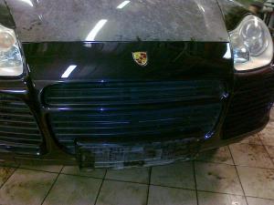 Ремонт бамперов и покраска Porsche Cayenne в СПБ