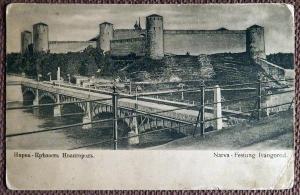 Антикварная открытка "Нарва. Крепость Ивангород"