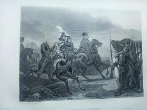 Гравюра Битва Наполеона при Йене, 19 век