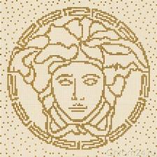 Versace Vanitas Composizione Medusa Beige Gold керамогранит (118,4 x 118,4 см) (37210)