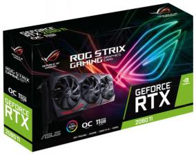Видеокарта ASUS ROG GeForce RTX 2080 Ti 1350MHz PCI-E 3.0 11264MB 14000MHz 352 bit 2xDisplayPort 2xHDMI HDCP Strix Gaming OC