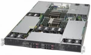 Серверная платформа 1U Supermicro SYS-1028GR-TR (2x2011v3, C612, 16xDDR4, 4x2.5quot; HS, PCI-E 3.0 3x16 + 1x8 , 2GE, 2x1600W,Rail)