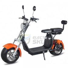 Электроскутер Citycoco Harley X10 Pro 2000W (+ доп. место под АКБ) (Оранжевый)