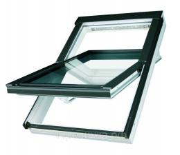 Мансардное окно Fakro PTP U4 PROFI ПВХ двухкамерным стеклопакетом (134*98)