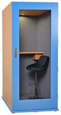 Echoton Офисная телефонная будка 25Дб, размеры 110 х 110 х 210 отделка акустический карпет