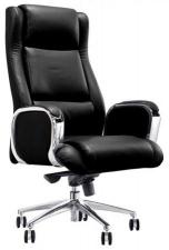 Кресло для руководителя Easy Chair Echair 545 ML кожа черная, хром