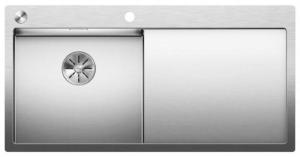 Интегрированная кухонная мойка Blanco Claron 5S-IF L InFino с клапаном-автоматом 100х51см нержавеющая сталь