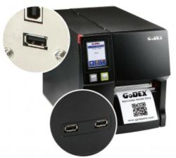 Промышленный принтер этикеток Godex ZX-1200i, 203 DPI, 10 ips, цветной тач ЖК дисплей, (дюймовая втулка риббона, риббон до 450м)