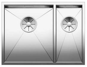 Врезная кухонная мойка Blanco Zerox 340/180-U L 58.5х44см нержавеющая сталь