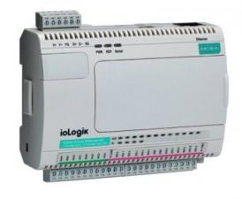IoLogik E2262-T Модуль удаленного ввода/вывода, 8 термопарных входов, 4DO, интерфейс Ethernet (поддержка Modbus/TCP), входное напряжение 24 В постоянного тока, -40...+75С MOXA ioLogik E2262-T