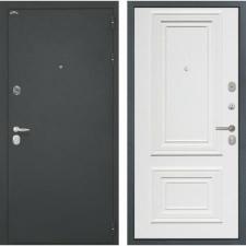 Двери Интекрон производства г. Йошкар-Ола Входная металлическая дверь Интекрон Колизей Сан Ремо 1 (Черный шелк / RAL 9003)