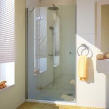 Дверь в душевую нишу GuteWetter LUX DOOR GK-102 120х200 см, цвет хром матовый, стекло бесцветное