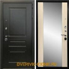 Двери панелями МДФ Металлическая входная дверь Ратибор Монолит 3К Сандал белый с панелями МДФ (MDF)