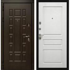 Двери Сударь производства г. Йошкар-Ола Входная металлическая дверь Дива МД-38 Венге/Верона 2 Белый матовый