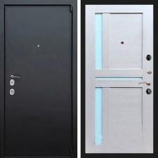 Входные двери Рекс (Rex). Металлическая дверь REX 3A Mottura сб-18 лиственница бежевая белое стекло