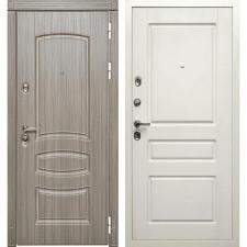Двери Сударь производства г. Йошкар-Ола Входная металлическая дверь Дива МД-42 Сандал серый/Верона 2 Белый матовый