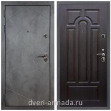 Входные двери для квартир Дверь входная Армада Лофт ТП-90 МДФ панель 16 мм ФЛ-291 Бетон тёмный / МДФ 16 мм ФЛ-58 Венге