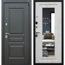 Двери АСД производства г. Йошкар-Ола Входная металлическая дверь АСД гермес NEW 3К С зеркалом ELIT сосна белая