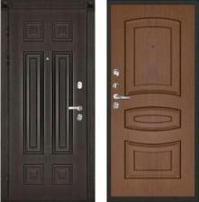 Дверь входная (стальная, металлическая) Regidoors Сенатор quot;Марсель / Анастасия, Орех тёмныйquot; 88 L