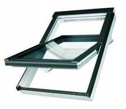 Мансардное окно Fakro PTP U4 PROFI ПВХ двухкамерным стеклопакетом (55*98)