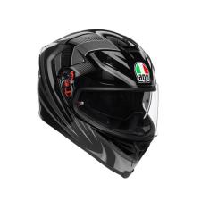 Мотошлем AGV K-5 S hurricane 2.0 black/silver XL