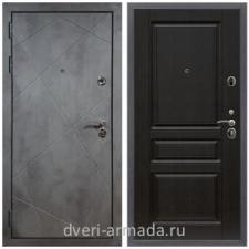Входные двери для квартир Дверь входная Армада Лофт ТП-90 МДФ панель 16 мм ФЛ-291 Бетон тёмный / МДФ 16 мм ФЛ-243 Венге