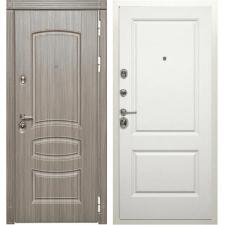 Двери Сударь производства г. Йошкар-Ола Входная металлическая дверь Дива МД-42 Сандал серый/Белый матовый рисунок М7