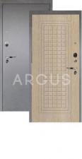 Входная дверь Argus/Аргус люкс про альма капучино/серебро антик 2050x870 левая