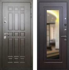Дверь входная (стальная, металлическая) Rex 8 с зеркалом quot;Венгеquot;