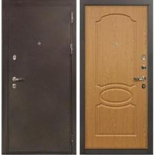 Стальные двери Лекс (LEX) Входная металлическая дверь Лекс 5А Цезарь Дуб натуральный (панель №15) (двери Лекс Lex)